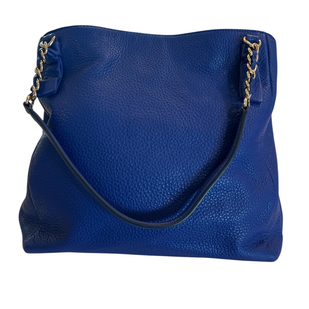 Tory Burch Cobalt Blue Leather Shoulder Bag - Picture 3 of 12